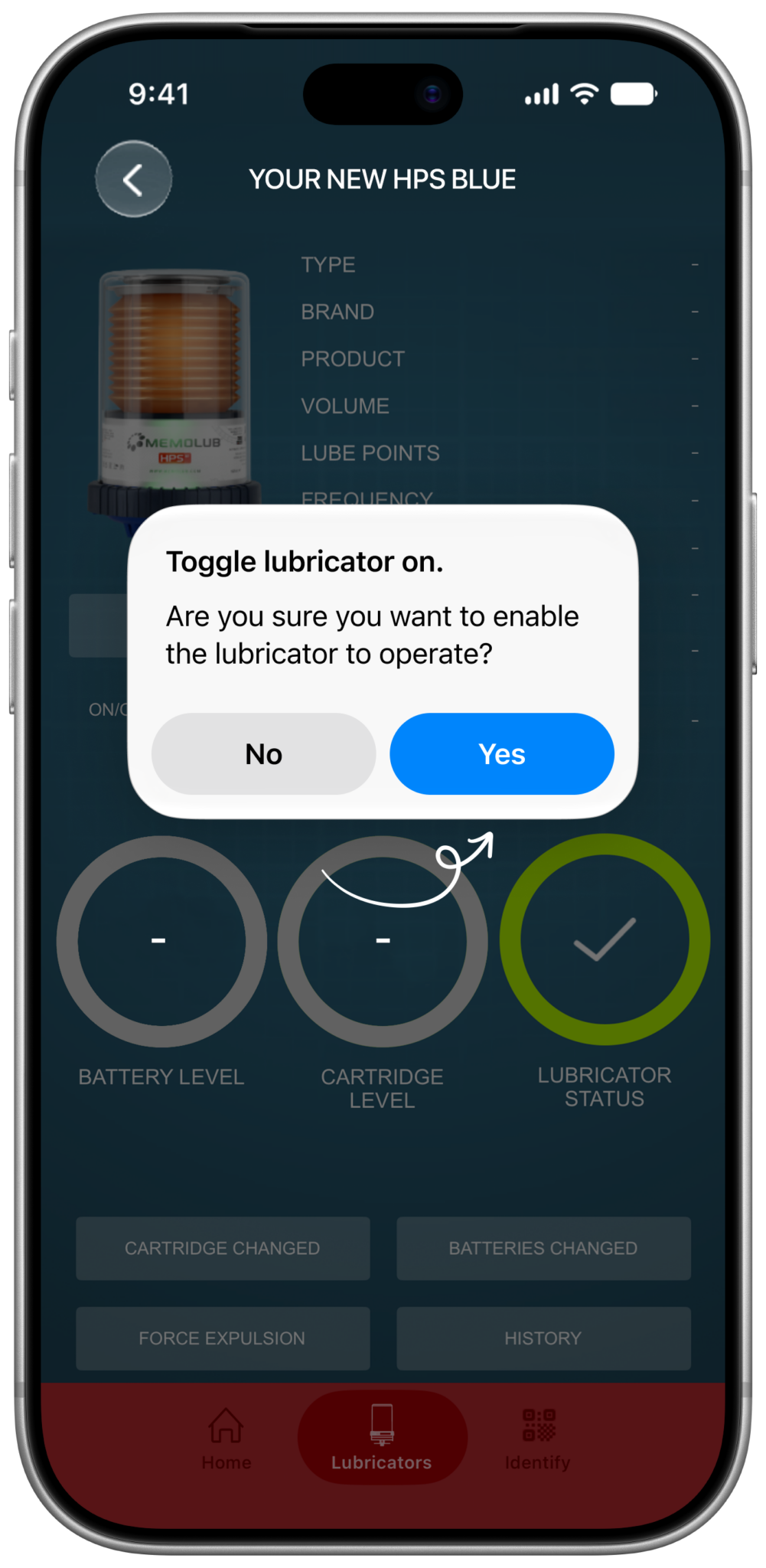 Memolub App Confirm On