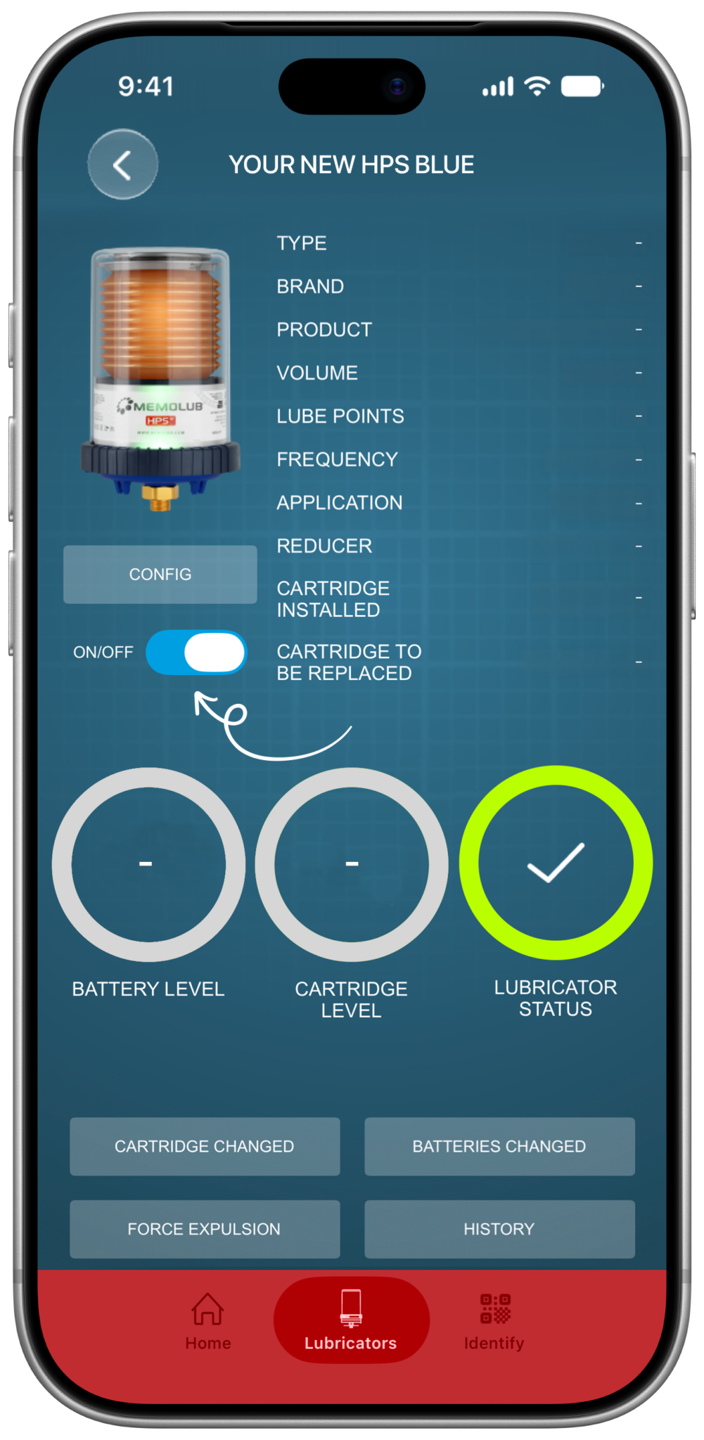 Memolub App Initial Screen